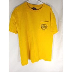 Harley Davidson Motorcycles Pocket T Shirt XL YELLOW Ride To Live Sedona AZ‎